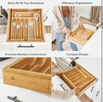 Premium Silverware, Flatware and Utensil Organizer for Kitchen Drawers