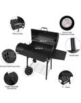 BBQ Charcoal Grill Royal Gourmet CC1830S 30" and Offset Smoker, Outdoor Camping