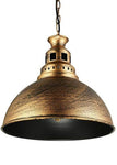 Industrial Barn Pendant Light Ceiling Light with Dome Metal Shade Bronze/Brass