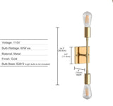 Vanity Light Double Sconce Light,Linear Wall Lamp