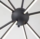 EDISLIVE 8-Light Black Modern/Contemporary LED Dry rated Chandelier