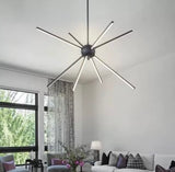 EDISLIVE 8-Light Black Modern/Contemporary LED Dry rated Chandelier