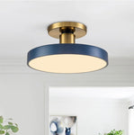 Modern Simple Round Led Semi Flush Mount