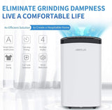 AIRPLUS Dehumidifier for Basement, 1,500 Sq. Ft Powerful Dehumidifier