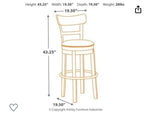 Modern Swivel Pub Height Barstool