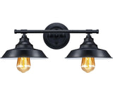 Wall Lights 2-Light Black Bathroom Vanity Light