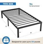 OLIXIS Metal Twin Bed Frame