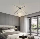 EDISLIVE 8-Light Black Modern/Contemporary LED Dry rated Chandelier