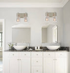 Contemporary Dimmable Cylindrical Shaded Vanity
Light