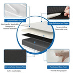 4''Tri-fold mattress Memory Foam Mattress, Single Size Mattress