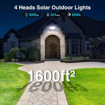 Outdoor Solar Lights for Outside, 324 LED 3000LM