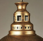 Industrial Barn Pendant Light Ceiling Light with Dome Metal Shade Bronze/Brass
