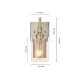 Contemporary Dimmable Cylindrical Shaded Vanity
Light