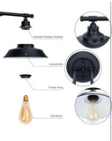 Wall Lights 2-Light Black Bathroom Vanity Light