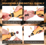 Rotary Tool, Handstar Rotary Tool Kit, 6 Variable Speed Electric Drill Set