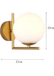 Simple Modern Molecular Spherical Wall Lamp Gold Black Bedroom Bedside Lamp