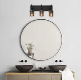 Contemporary Dimmable Cylindrical Shaded Vanity
Light