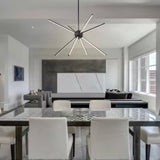 EDISLIVE 8-Light Black Modern/Contemporary LED Dry rated Chandelier
