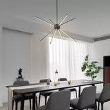 EDISLIVE 8-Light Black Modern/Contemporary LED Dry rated Chandelier