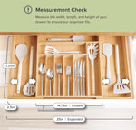 Premium Silverware, Flatware and Utensil Organizer for Kitchen Drawers