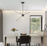 EDISLIVE 8-Light Black Modern/Contemporary LED Dry rated Chandelier