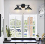 Wall Lights 2-Light Black Bathroom Vanity Light