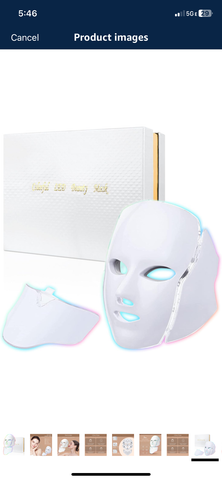 Blue Red Light Therapy Mask for Face, 7 Colors LED Face Mask Light Therapy, Led Face Mask Light Therapy At Home