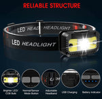 Headlamp Rechargeable,1200 Lumen Ultra Bright LED Head Lamp