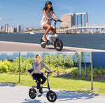 isinwheel U1 Electric Bike for Adults/Teens, 500W Foldable Mini Ebike