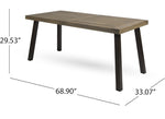 Christopher Knight dining table with metal legs