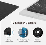 Bestier LED Tall TV Stand