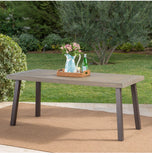 Christopher Knight dining table with metal legs