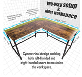 TOPSKY L-Shaped Desk Corner Computer Desk