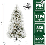 Snowy Pine Artificial Christmas Tree