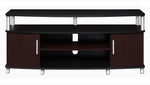 50” Cherry black Ameriwood Home Carson TV Stand