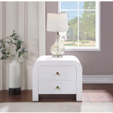 Contemporary Rich Wood Veneer Nightstand