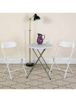 Plastic Folding Chair - White