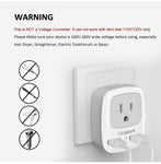 TESSAN Type E/F Germany European Adapter 2 Pack