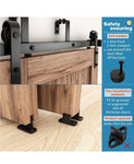 Barn door hardware kit