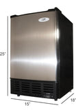 Stainless Steel Undercounter Ice Maker