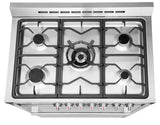 Gas Range with 5 Burner Cooktop.