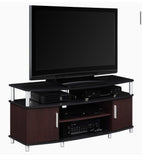 50” Cherry black Ameriwood Home Carson TV Stand