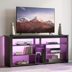 Bestier LED Tall TV Stand