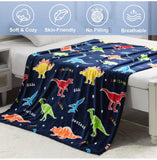 Glow in The Dark Dino Blanket