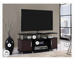 50” Cherry black Ameriwood Home Carson TV Stand
