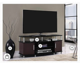 50” Cherry black Ameriwood Home Carson TV Stand
