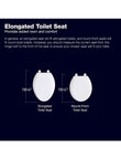 Quiet-Close Elongated Toilet Seat