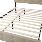 DHAEY Queen Size Upholstered Platform Bed Frame