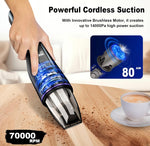 Handheld Vacuum Cordless, Car Vacuum with Brushless Motor