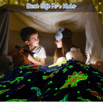 Glow in The Dark Dino Blanket